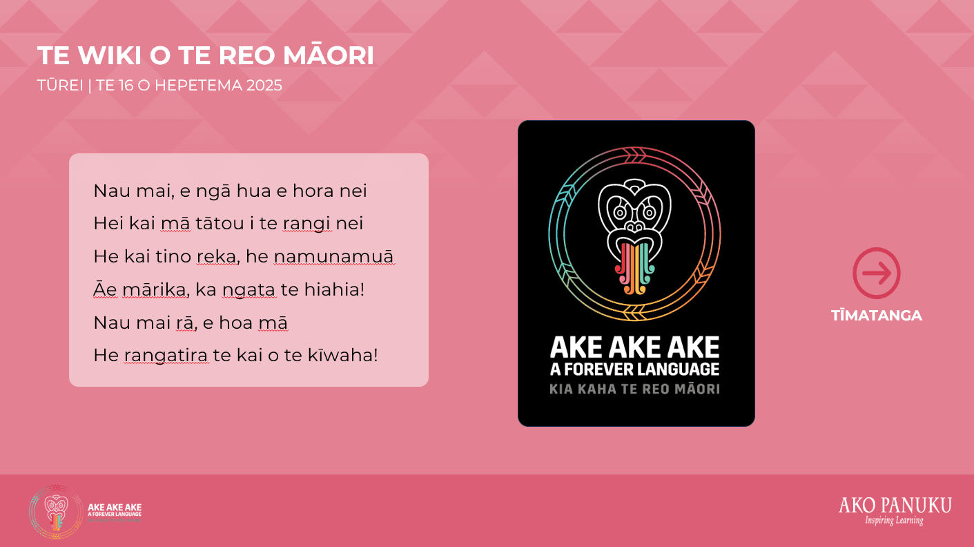 Te Wiki o te Reo Māori 2025