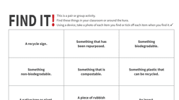 Sustainability Scavenger Hunt