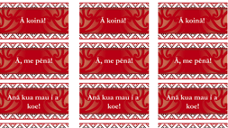 Te Reo Māori in the Classroom: Praise - stickers (red)