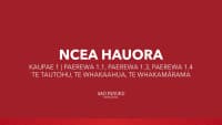 NCEA Level 1 - Hauora (Paerewa 1.1, 1.3, 1.4)
